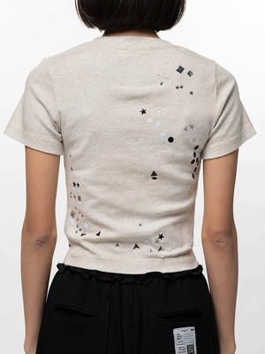 【26SS】Maison MIHARA YASUHIRO ミハラヤスヒロ / Embellished Sticker Mini T-shirt / Tシャツ