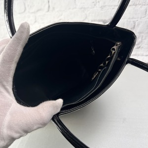 CHANEL シャネル ココマーク 復刻 エナメル／パテントレザー トートバッグ 黒 A-14262
