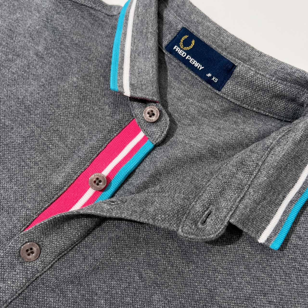 FRED PERRY フレッドペリー 刺繍ロゴ 鹿の子 半袖 ポロシャツ サイズ
