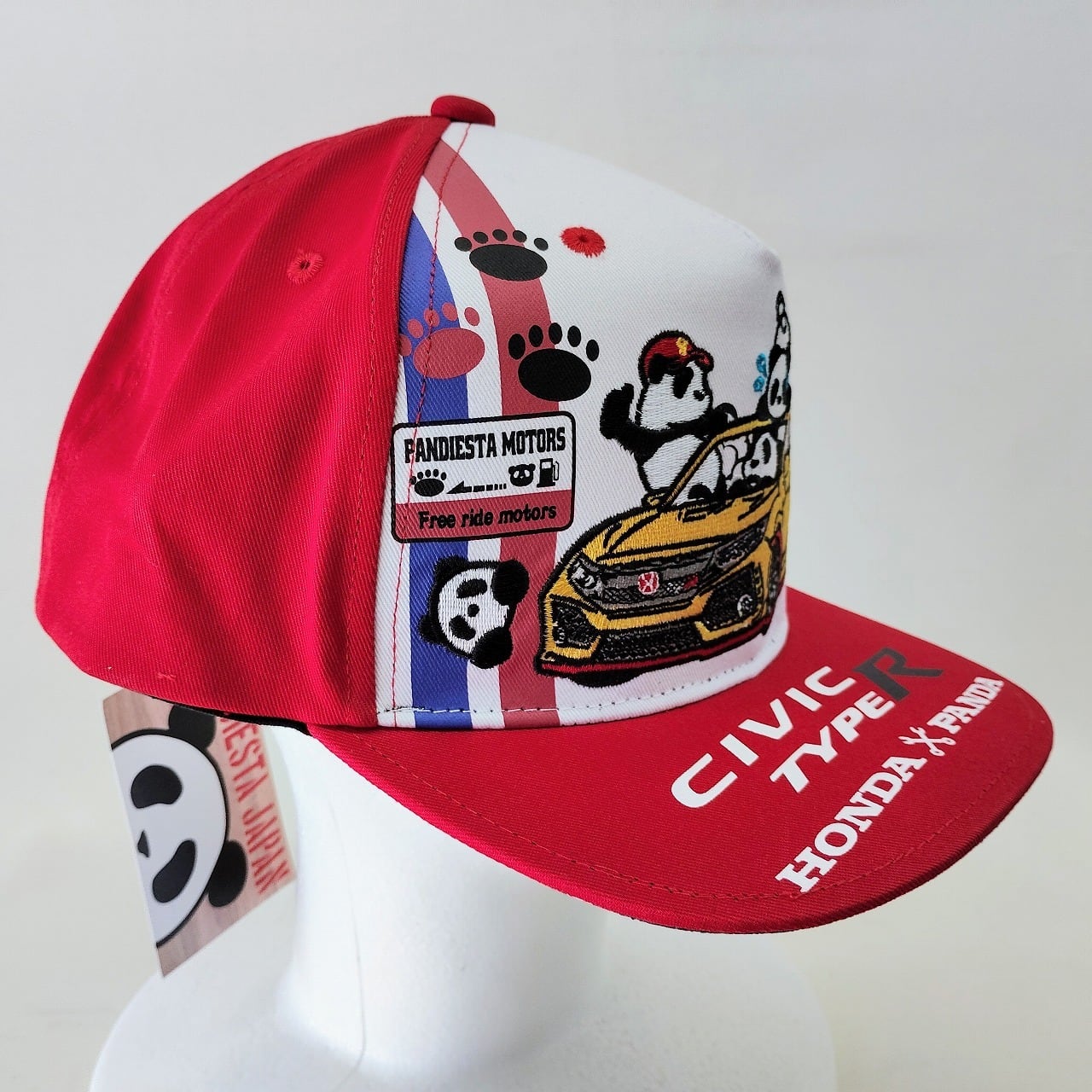 ホンダ　HONDA 純正　初代CIVIC TYPE R　キャップ　帽子　刺繍ロゴ パンディエスタ キャップ ホンダ HONDA シビック TYPE R 刺繍 白 赤