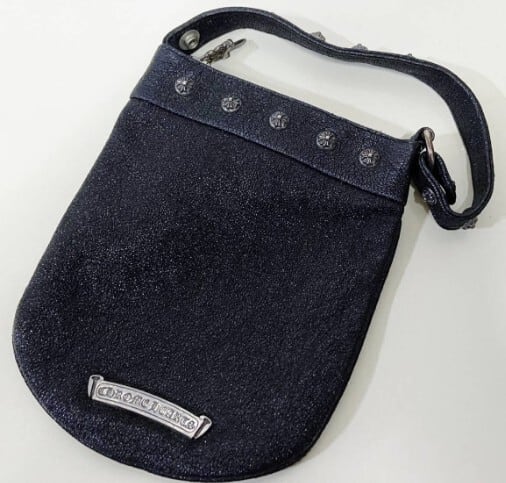 CHROME HEARTS クロムハーツ Stingray Bag Round Button Clash Cross