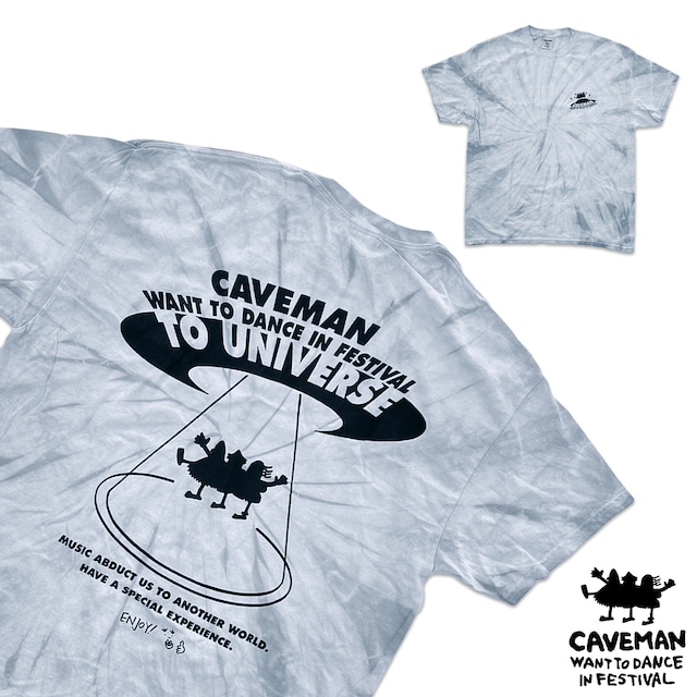 【CAVEMAN】「Silver Gravity」  S/S T-shirt【caveman want to dance in festival】td10-caveman-SilverG