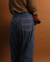 1950-60's Unknown / Side Zip Ranch Denim Pants