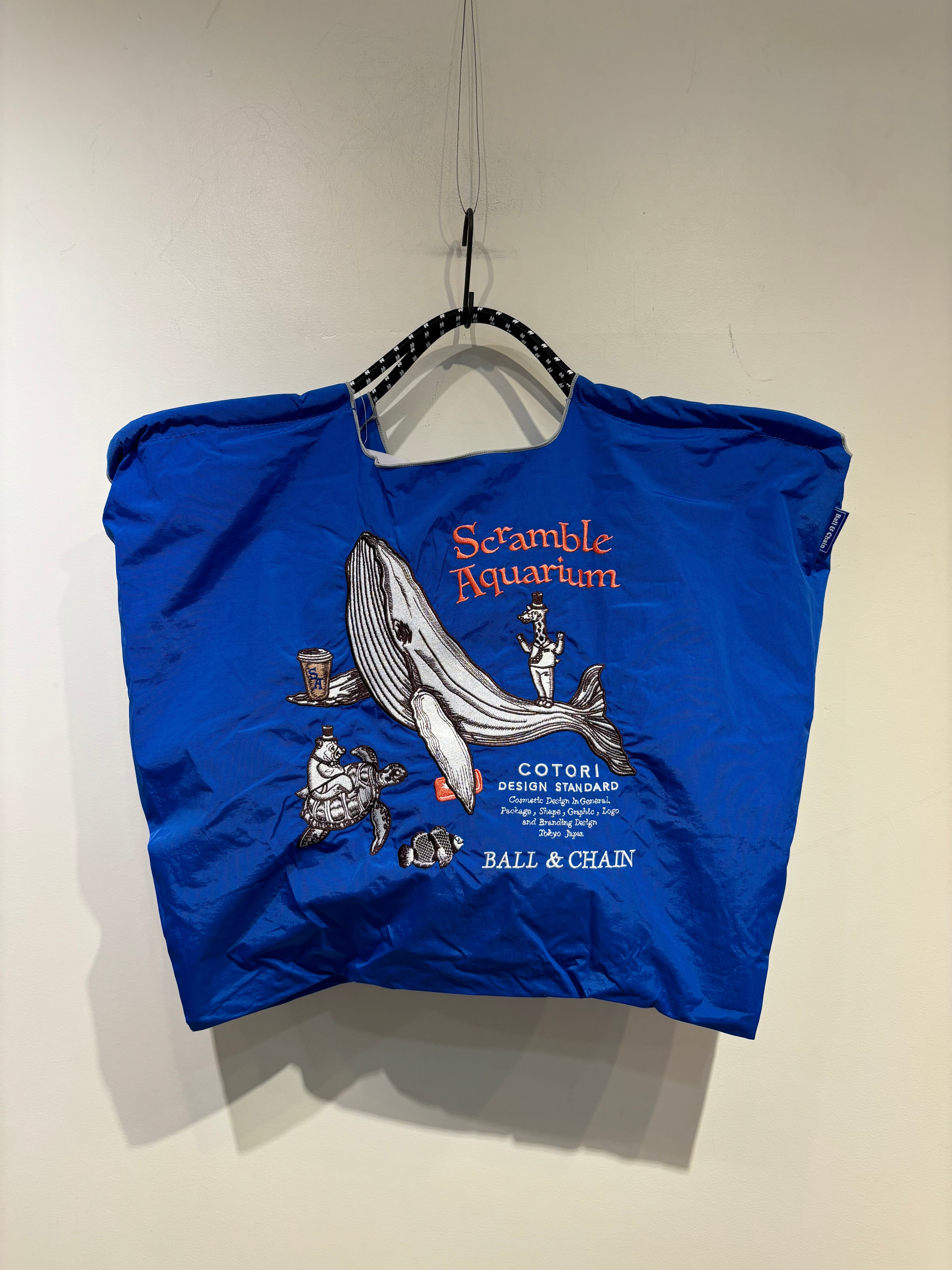 Ball&Chain ショッピングバッグ L size【C.WHALE】