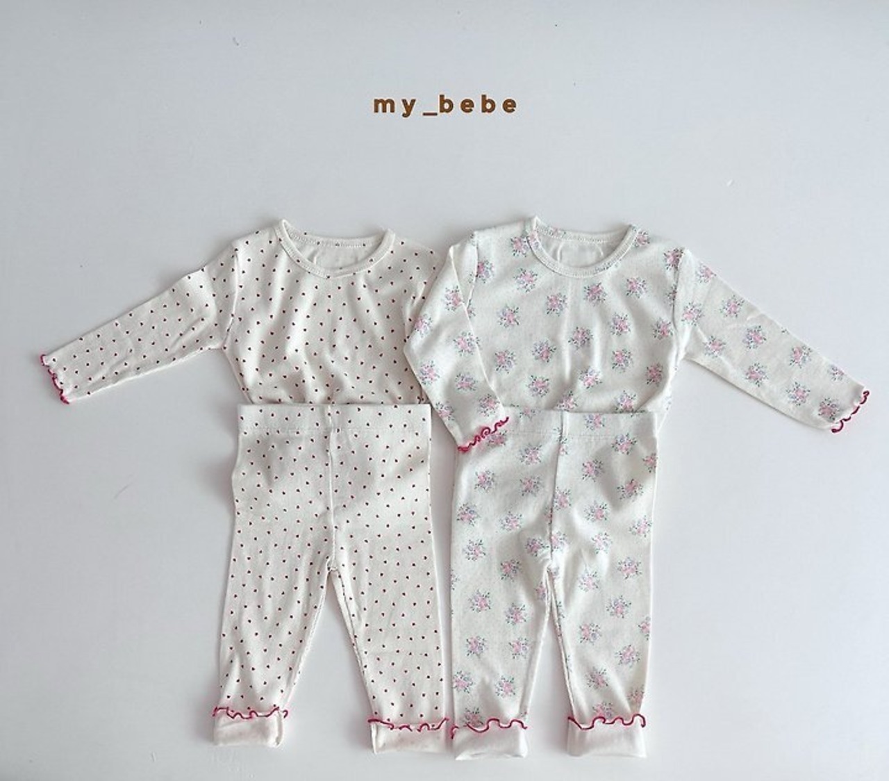 韓国子供服 / Mybebe / ジャンリブルームウェア / セットアップ*XS~XL*
