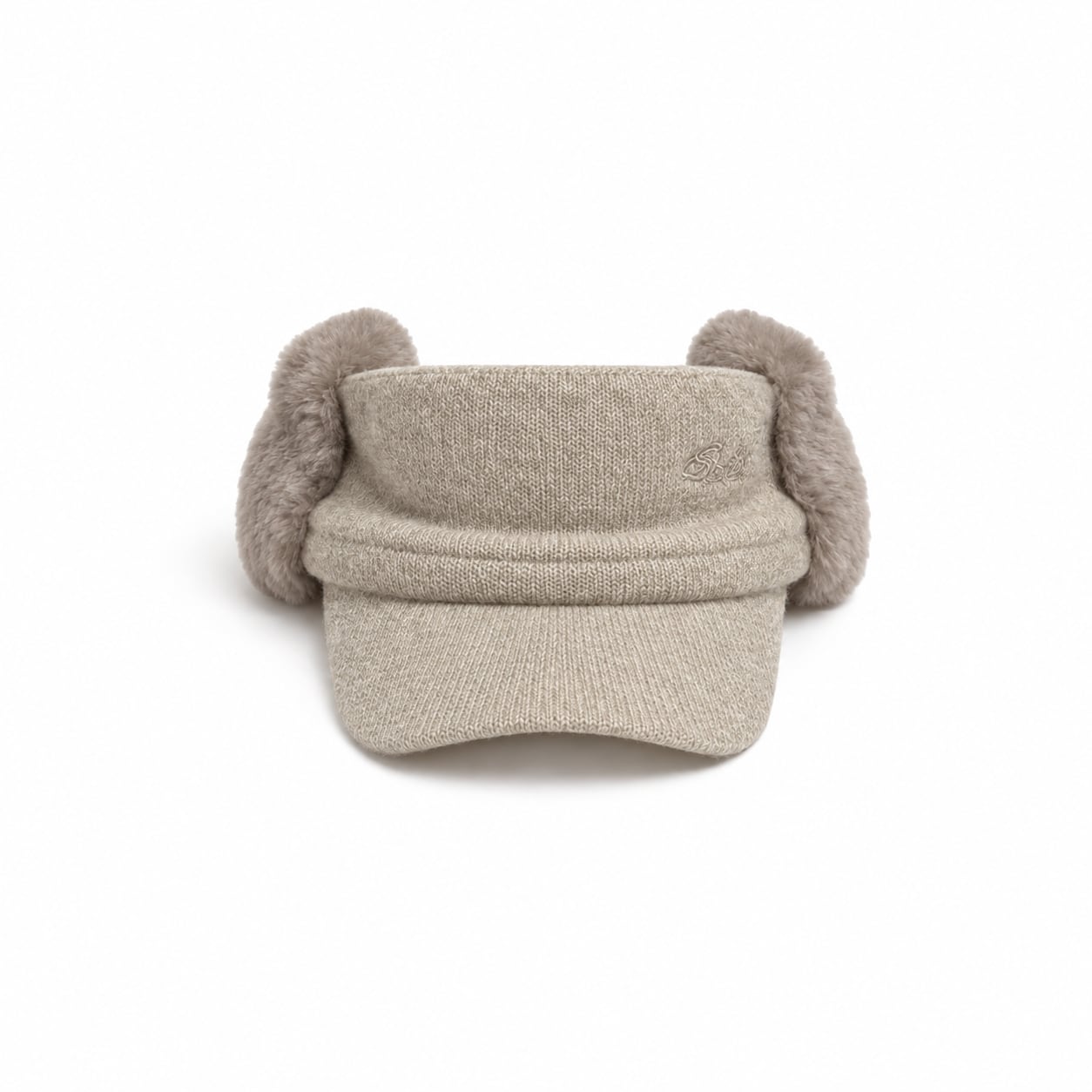 WOOL EARFLAP VISOR (BEIGE)