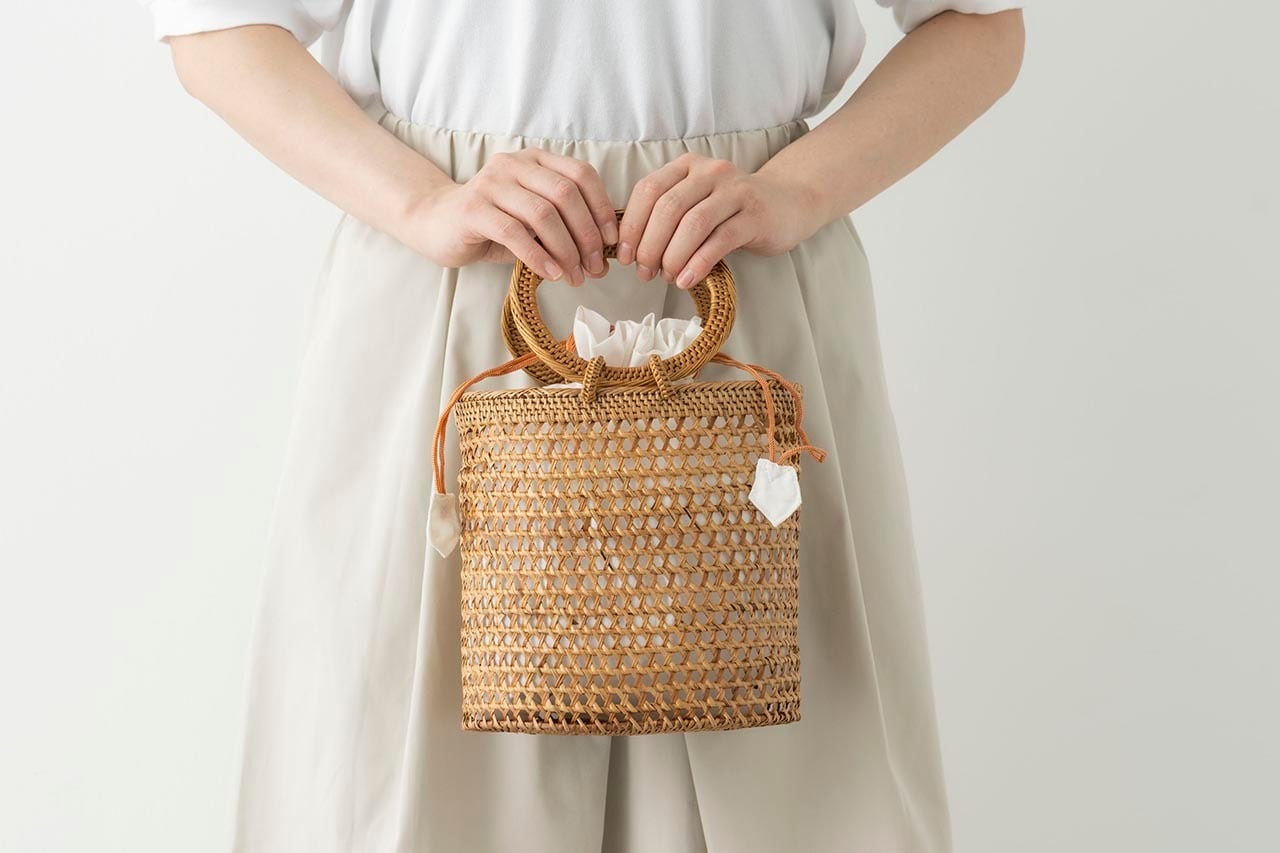 hint hint かごバッグ「BAG10」 小（2色） | 中村江里子セレクション