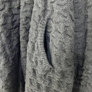 イタリア製 pomeriggio ビッグカラー ロングニットコート