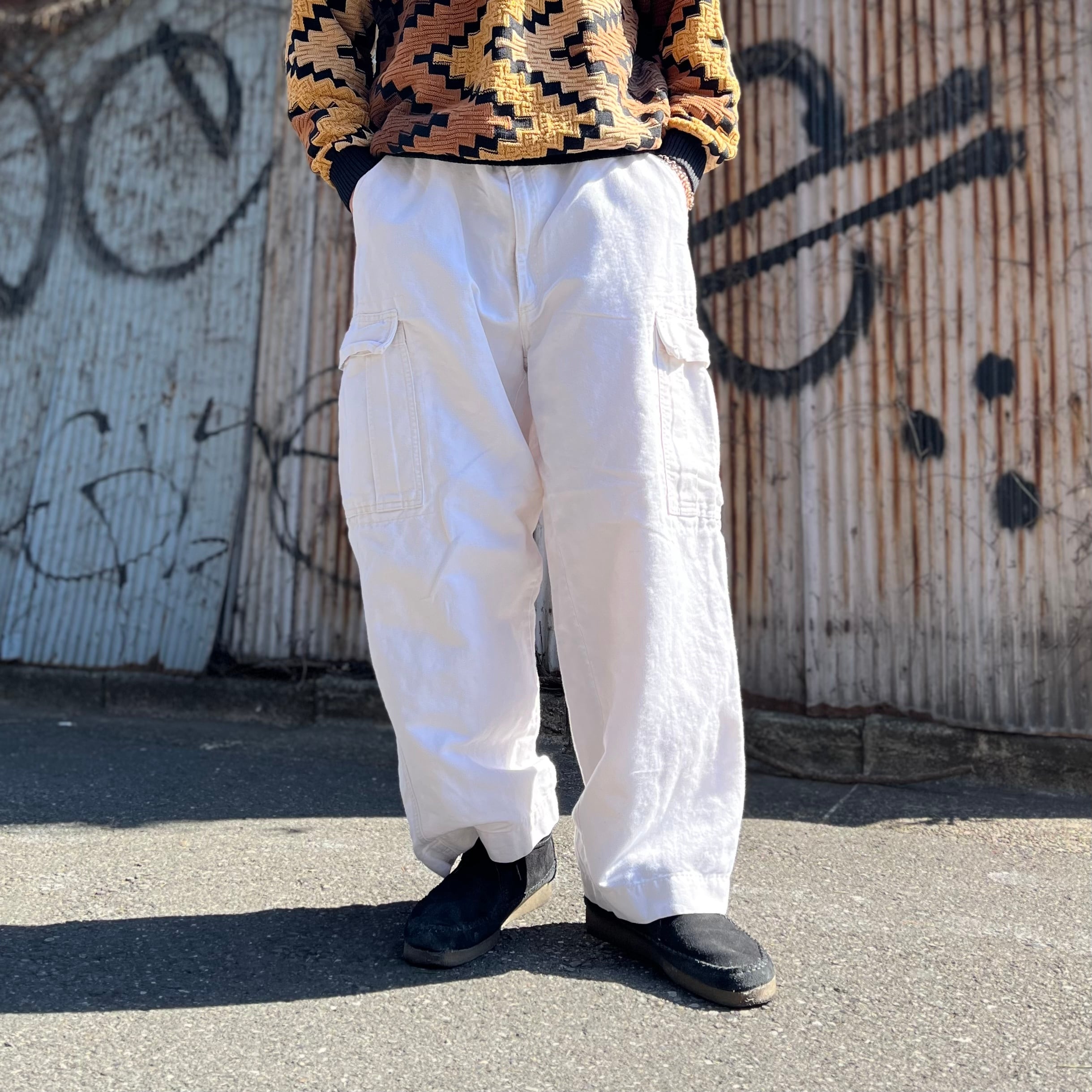 size : W36 【 920 】カーゴパンツ コットン 白 古着 古着屋 高円寺 ビンテージ