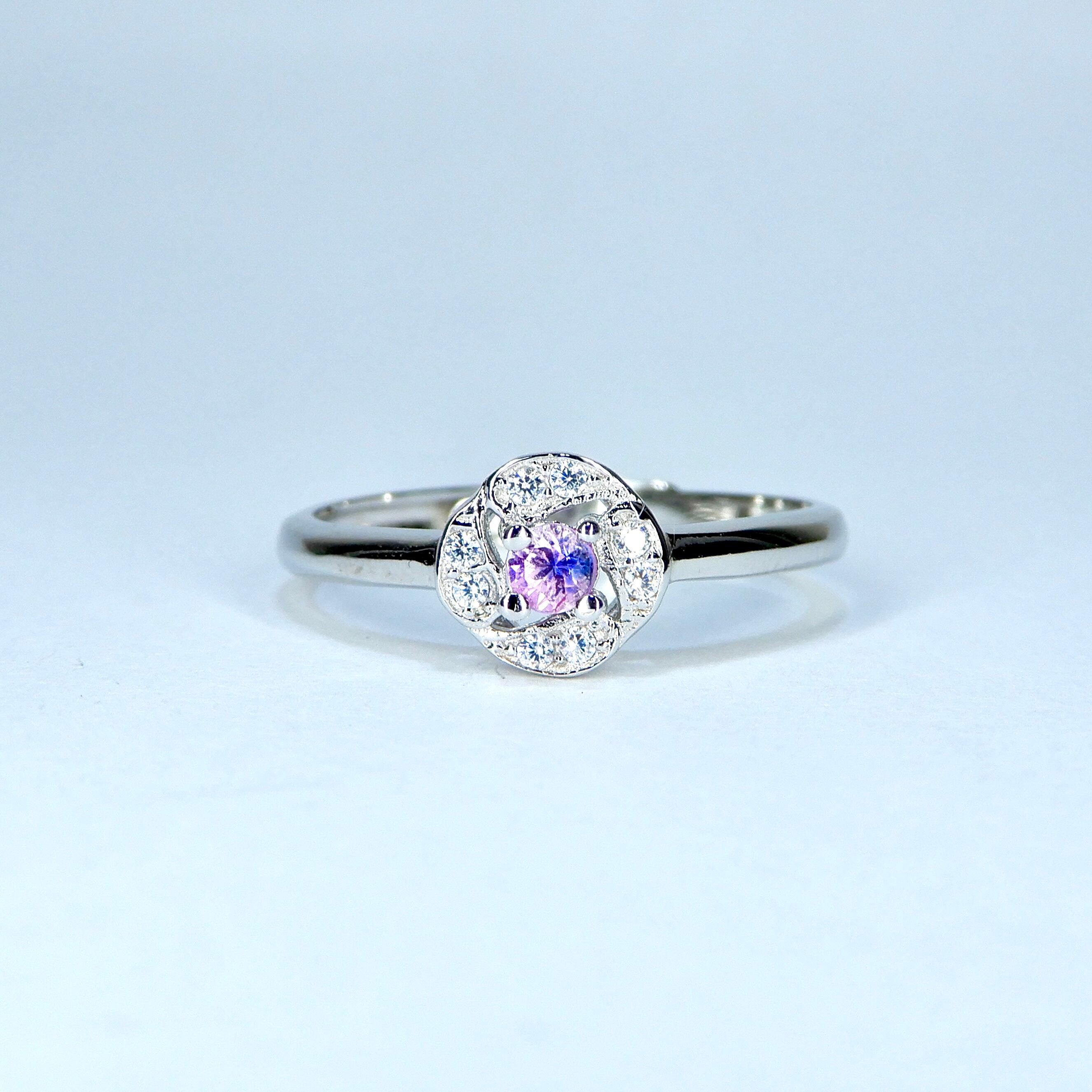 一輪Ring♦︎非加熱サファイア♦︎