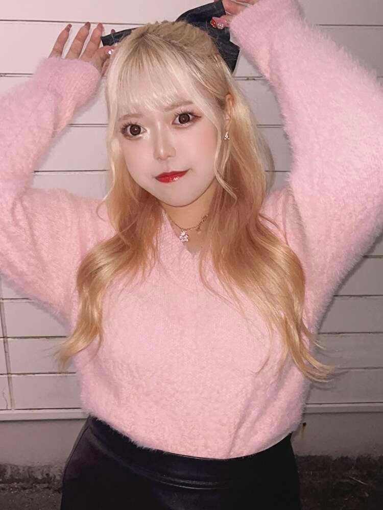 Vネックモヘアニット 大人かわいいコーデ フェミニン おしゃれ 人気 プチプラ 大きいサイズ 韓国 CH6872