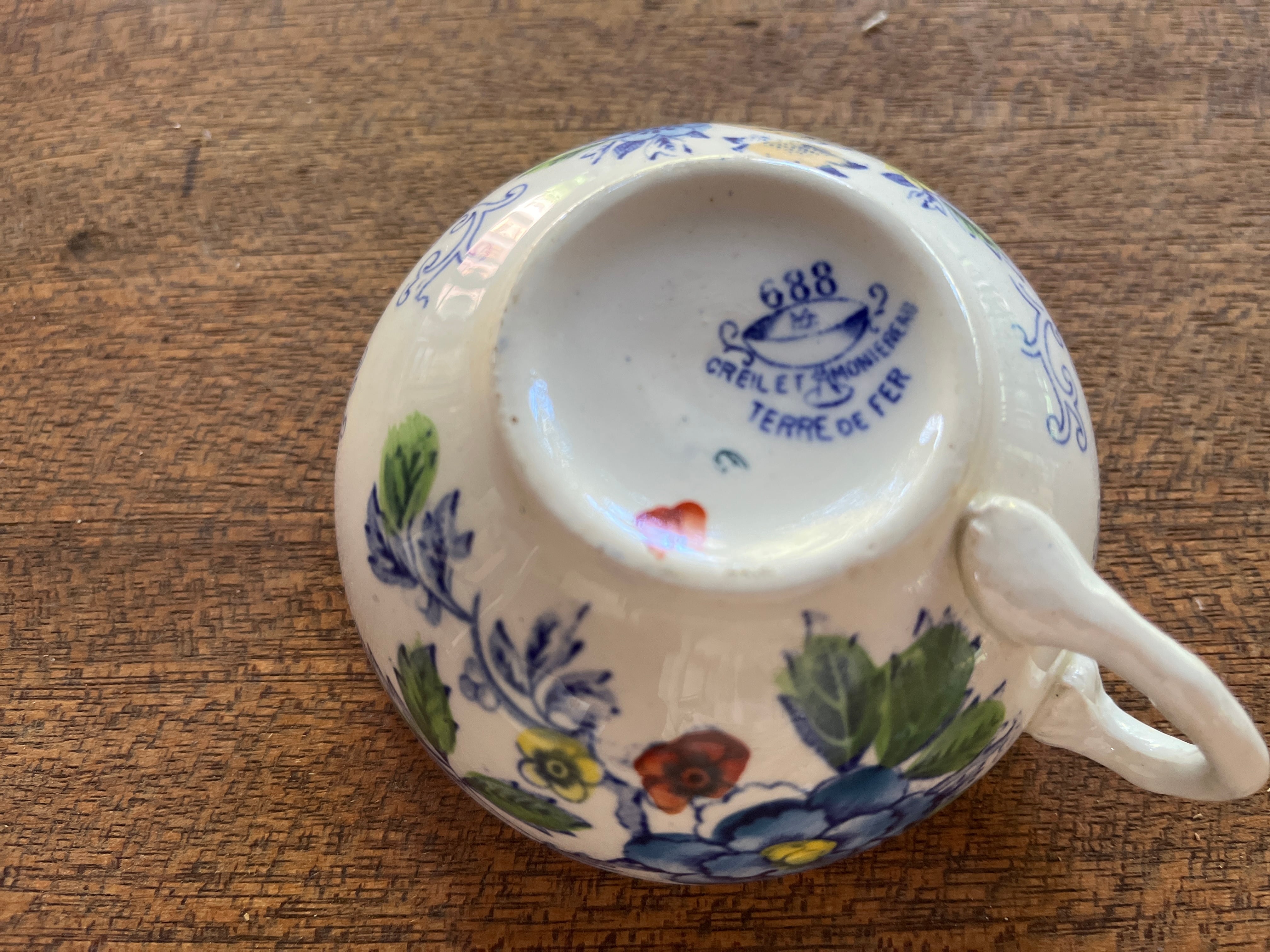 CREIL ET MONTOREAU C&S＜カップ＆ソーサー・クレイユモントロ