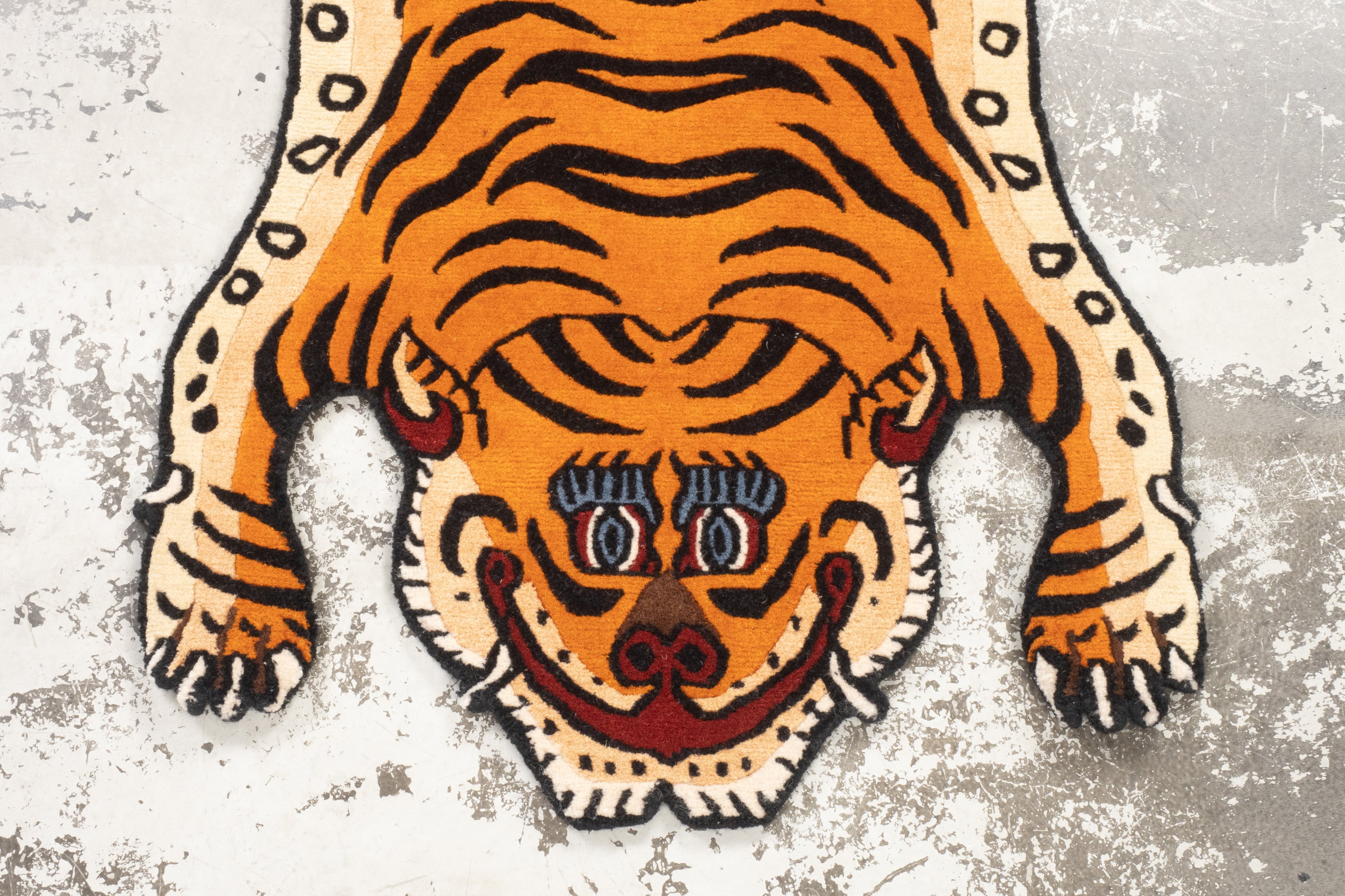 Tibetan Tiger Rug 《Sサイズ•ウール287》チベタンタイガーラグ