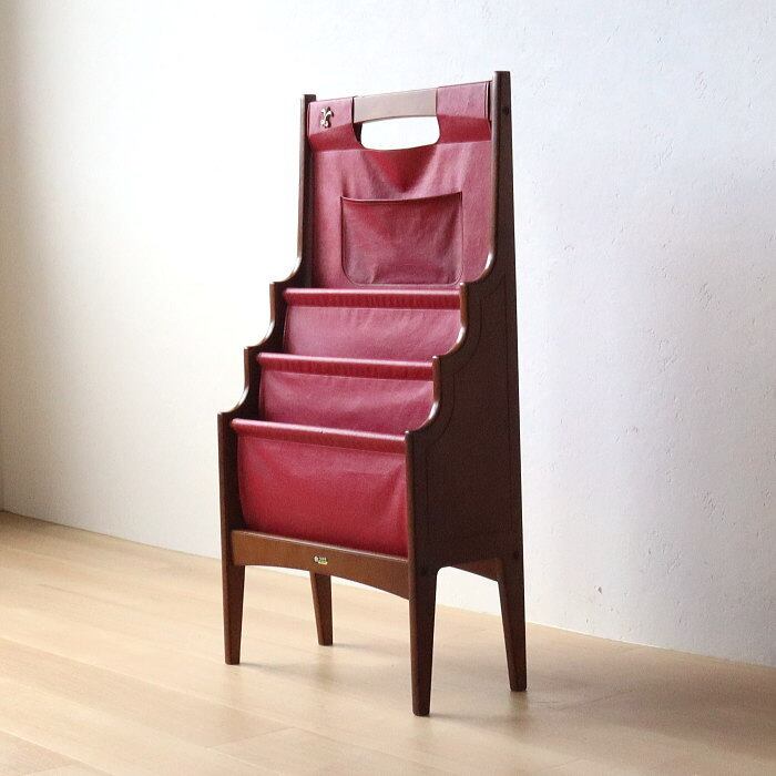 昭和レトロなピンクのマガジンラック 昭和レトロなピンクのマガジンラック