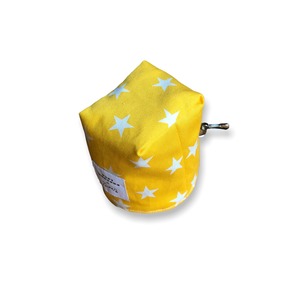 【送料無料】POPCORN LELE フクロモモンガポーチ 星柄イエロー