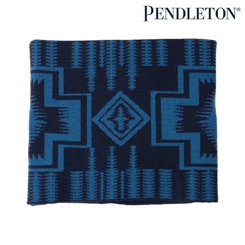 PENDLETON ペンドルトン リバーシブル ニット ネックウォーマー HARDING パターン ロゴ 防寒 ユニセックス 263033 NAVY