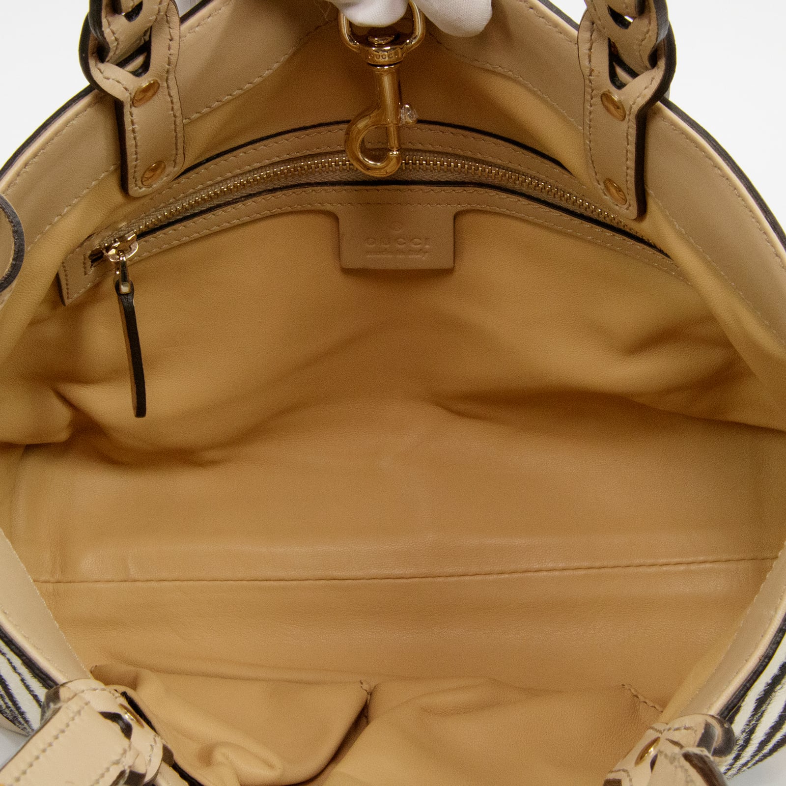 ビンテージGUCCI ゼブラ柄 ハラコハンドバッグ | ヤマダウェブコム
