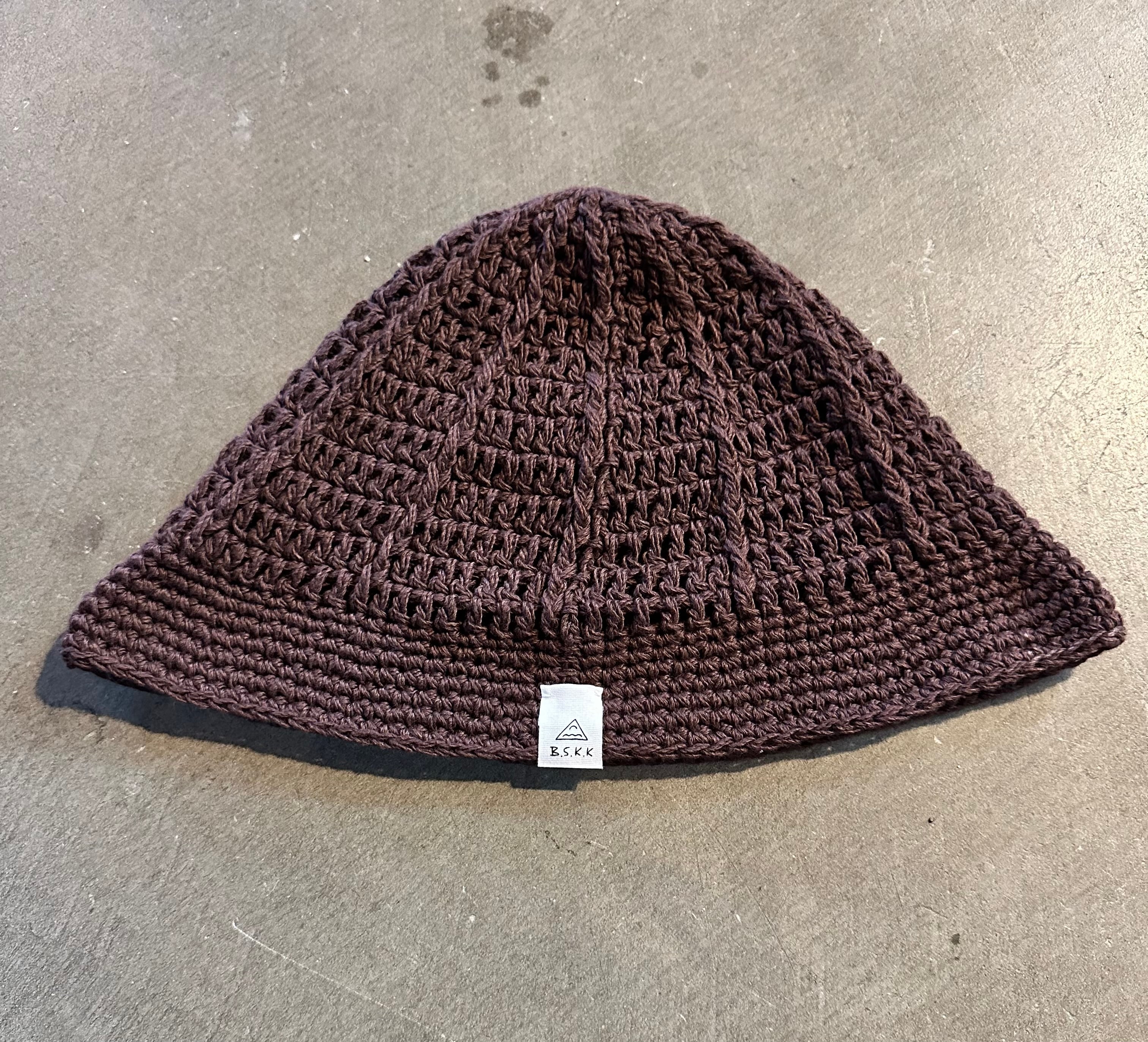 BSKK×MIHO SONOYAMA COTTON KINT HAT BROWN L size