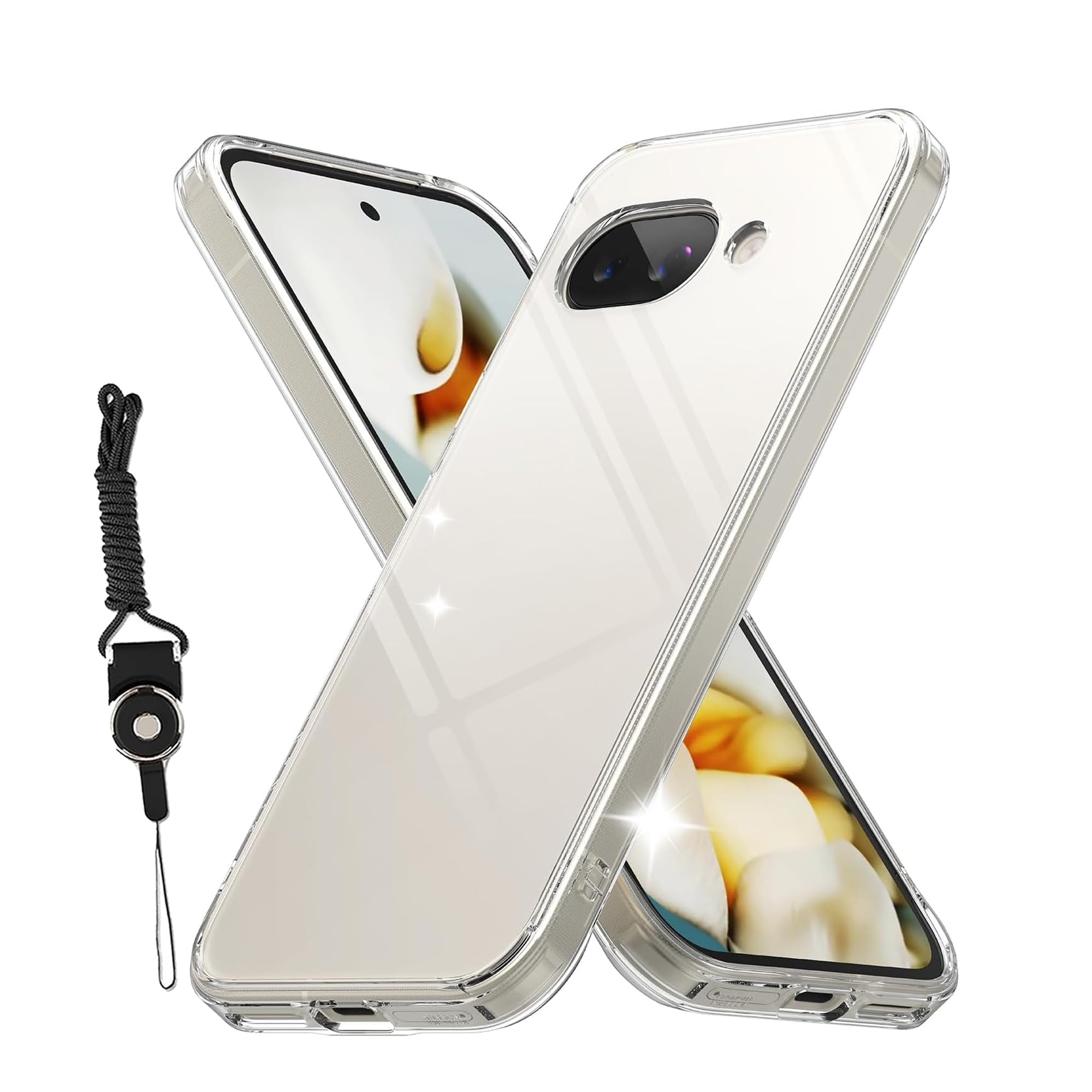 For Google Pixel 10a 用の ケース クリア For Google Pixel 10a 用の カバー 米軍MIL規格 TPU 保護ケース ストラップホール耐摩 軽量 落下防止 衝撃吸収 保護カバー ワイヤレス充電対応