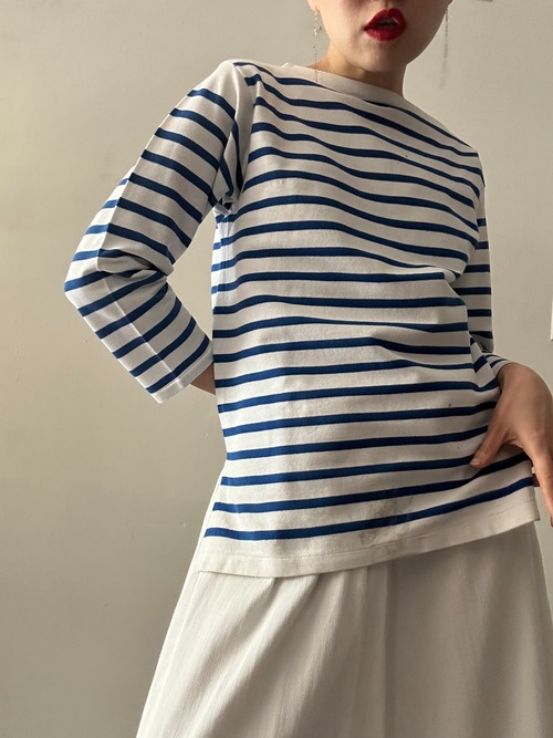 80s Vintage French Navy Striped Tee