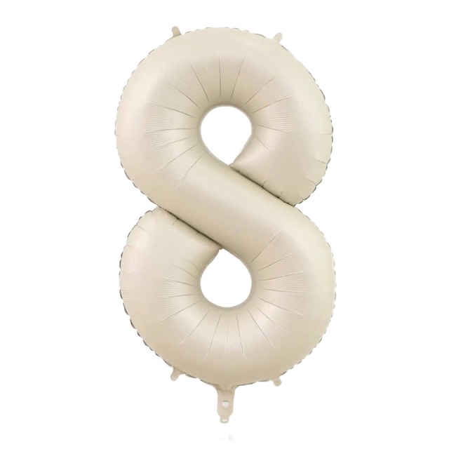 32” Foil Number Balloon  [ バースデー お誕生日 記念日 くすみカラー バースデーフォト]