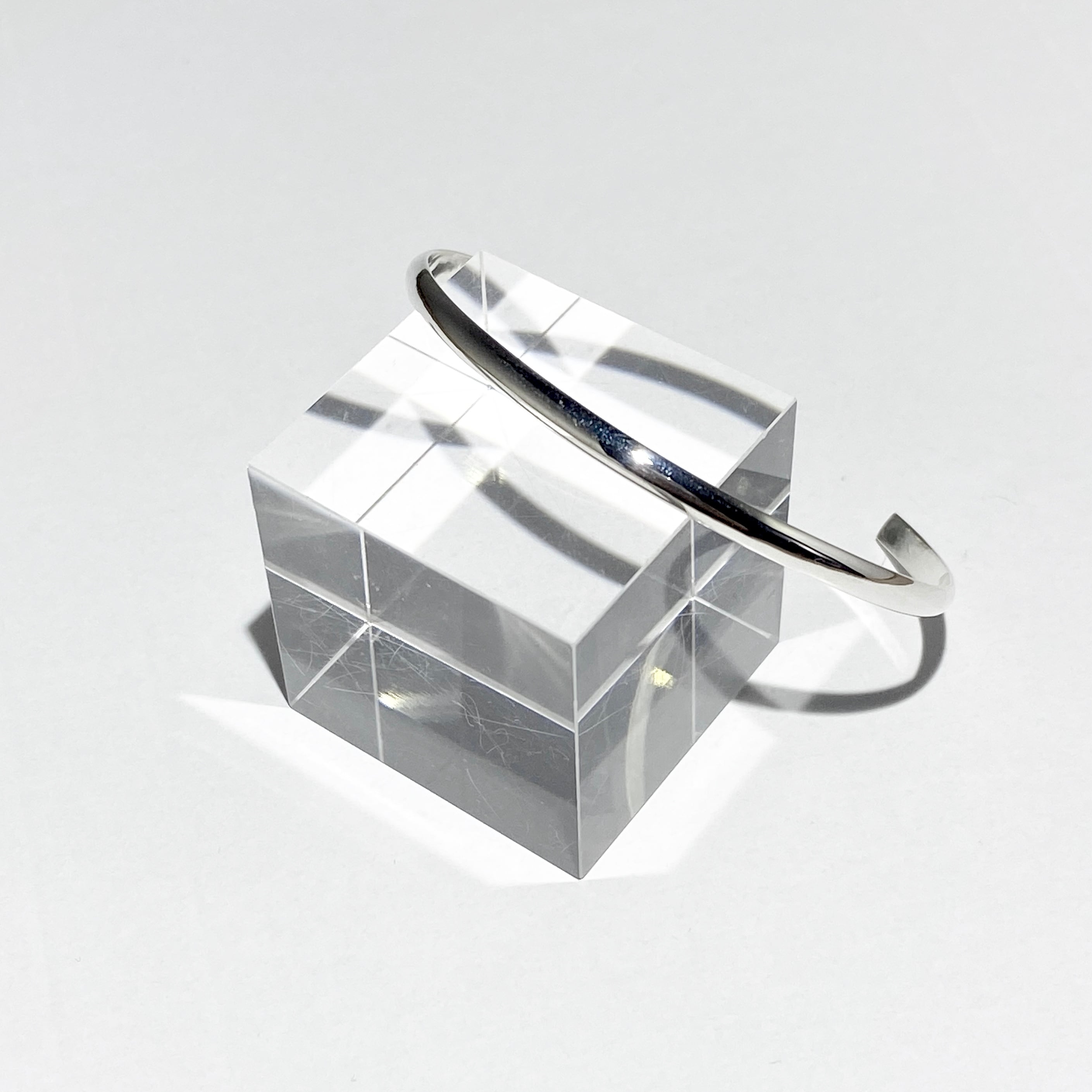 <Silver925>simple bangle / dome / 3mm