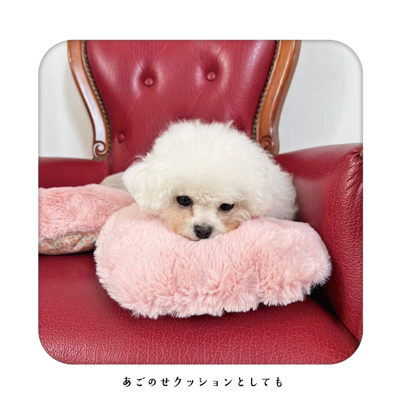 new／／ふんわりファーのハート型クッション【Way_Collection