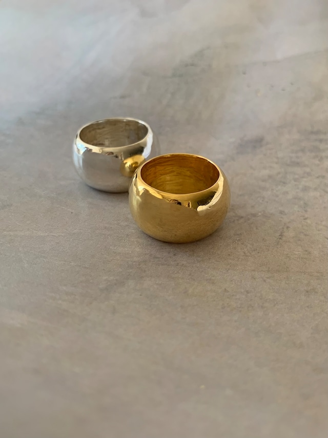 【受注販売】full moon ring  gold