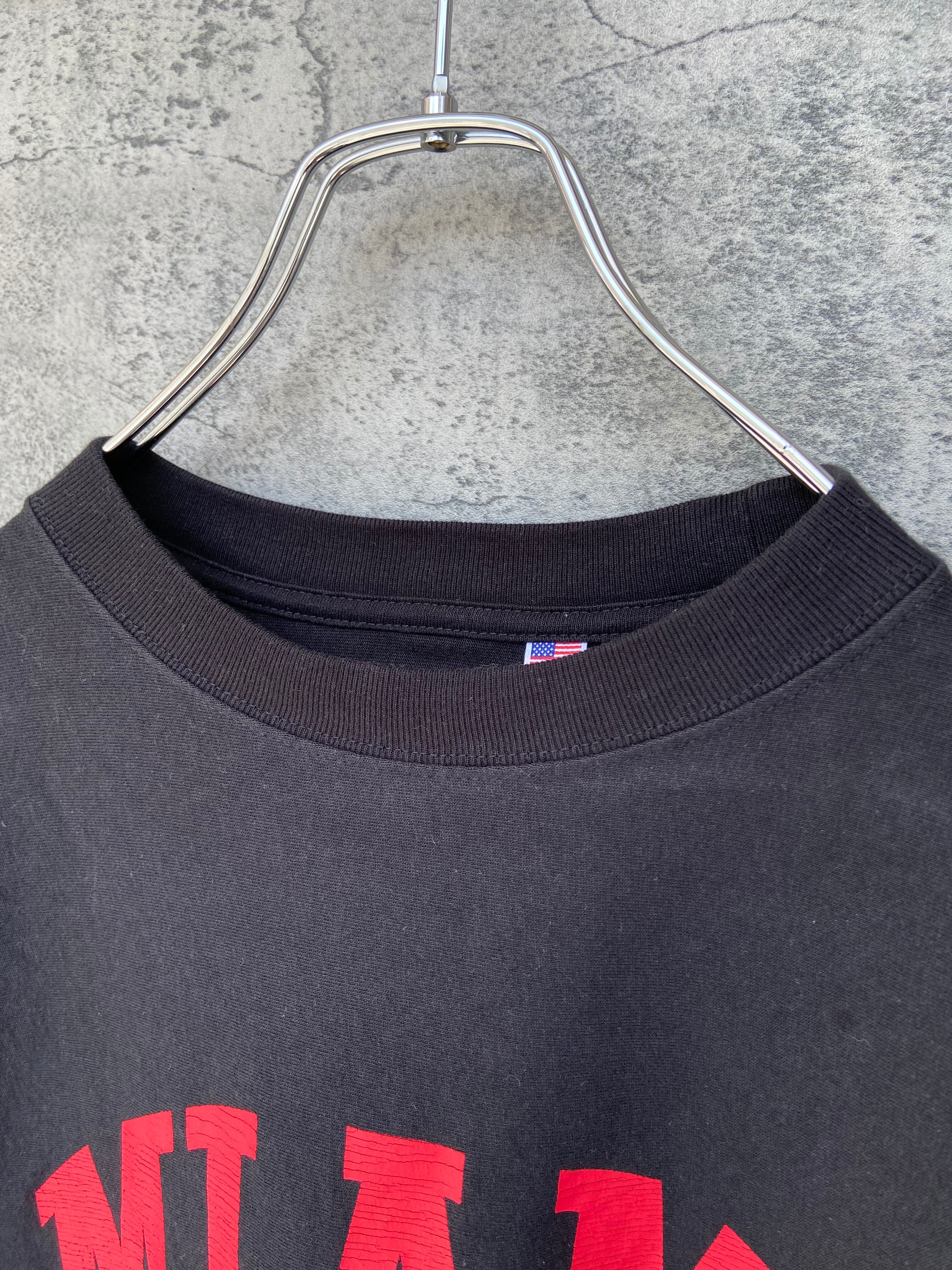 カレッジロゴ MIAMI マイアミ大学 黒 Tシャツ | 【古着 らくふる