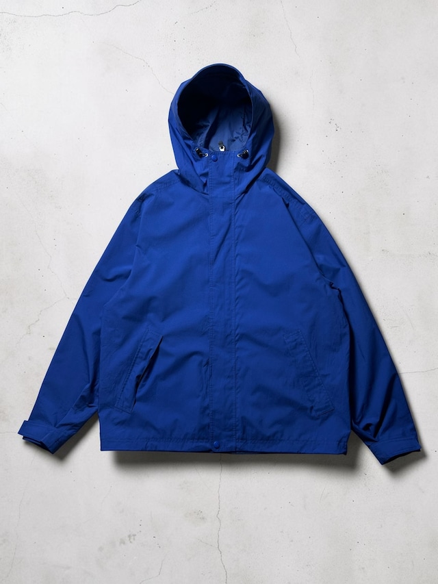 L.L.Bean Men's Navy Blue Hooded Waterproof Nylon Rain Shell Outdoor Jacket