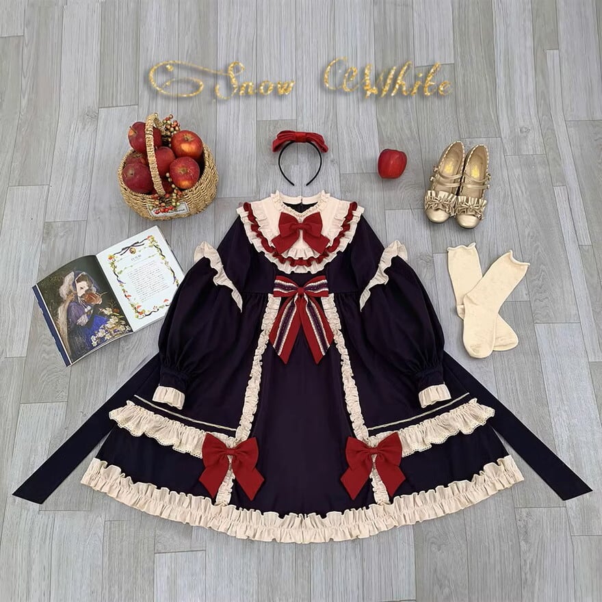 クラロリ ワンピース レトロ ガーリー 甘め lolita｜SEASONZ