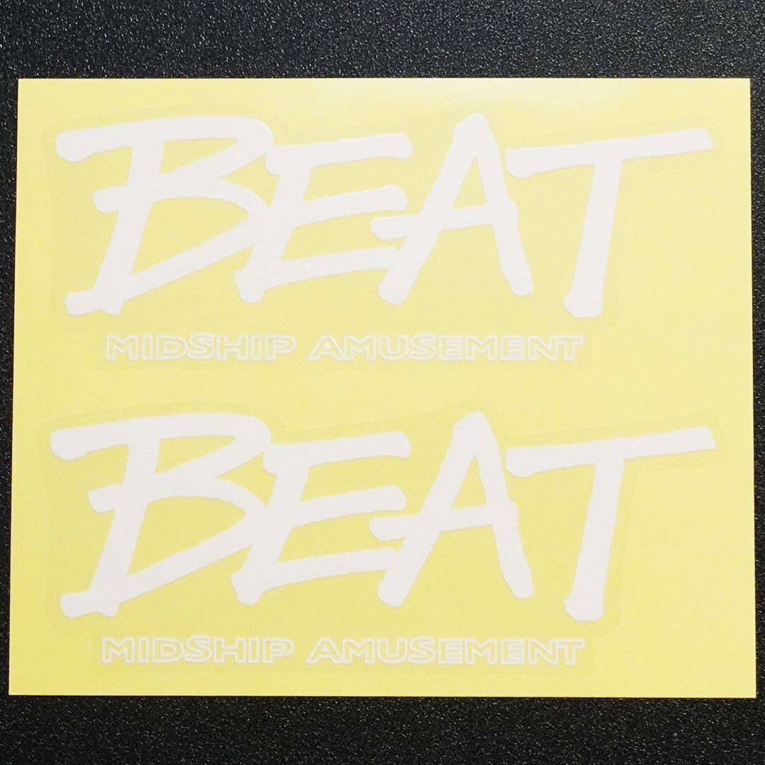 ホンダ ビート PP1 純正近似サイドステッカー ホワイト 左右セット（2