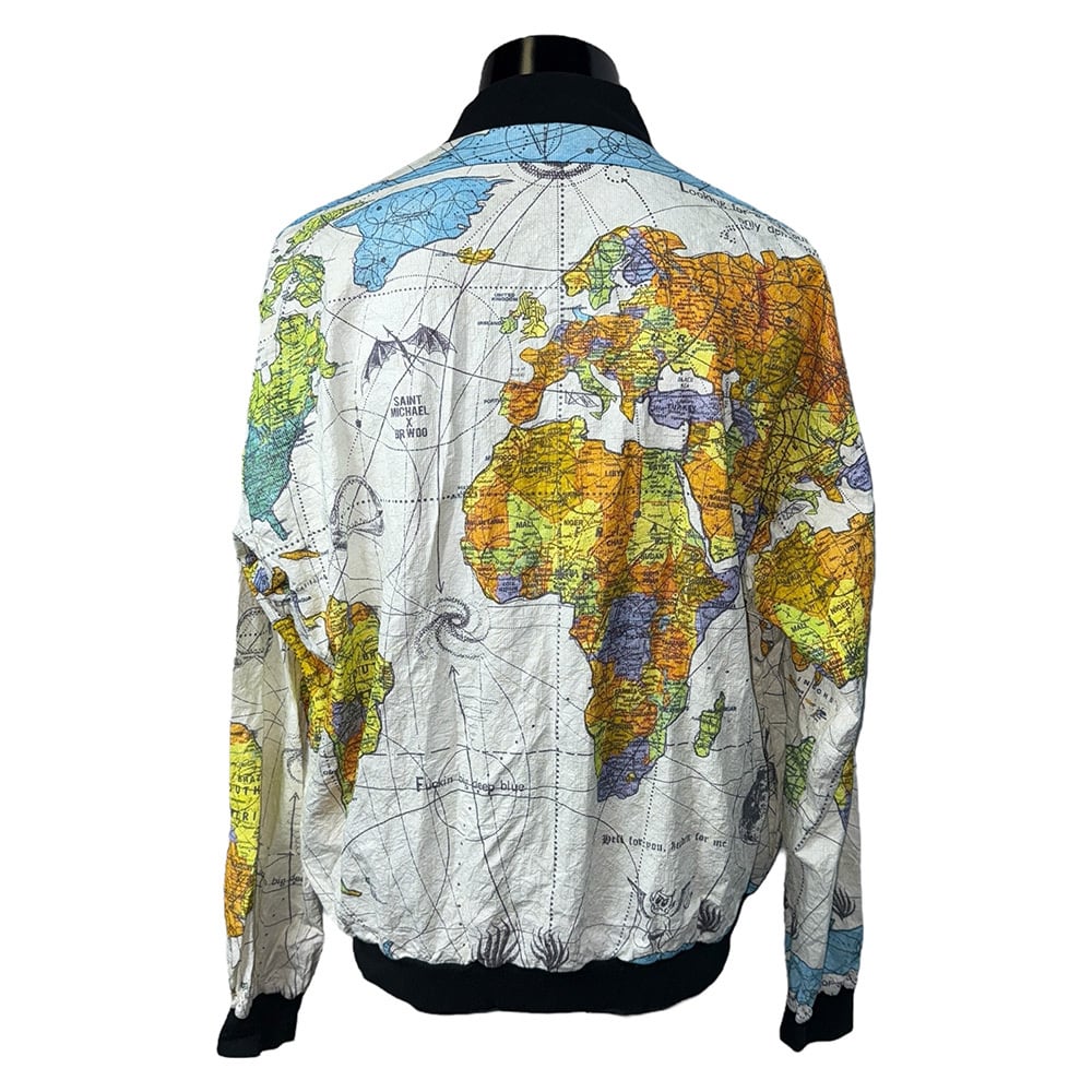 SAINT MICHAEL x DR.WOO ペーパージャケット SAINT MICHAEL×DR.WOO】セントマイケル×ドクター・ウー 世界地図