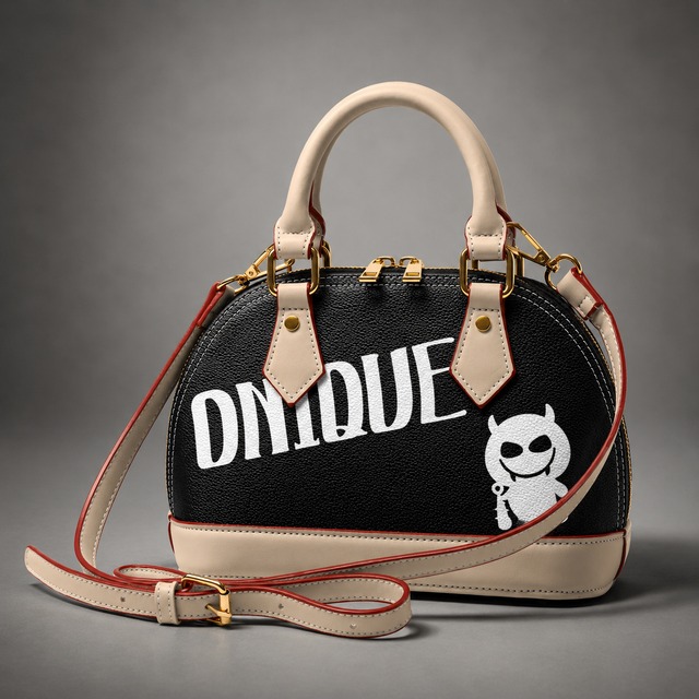 ONIQUE BLACK ドームハンドバッグ
