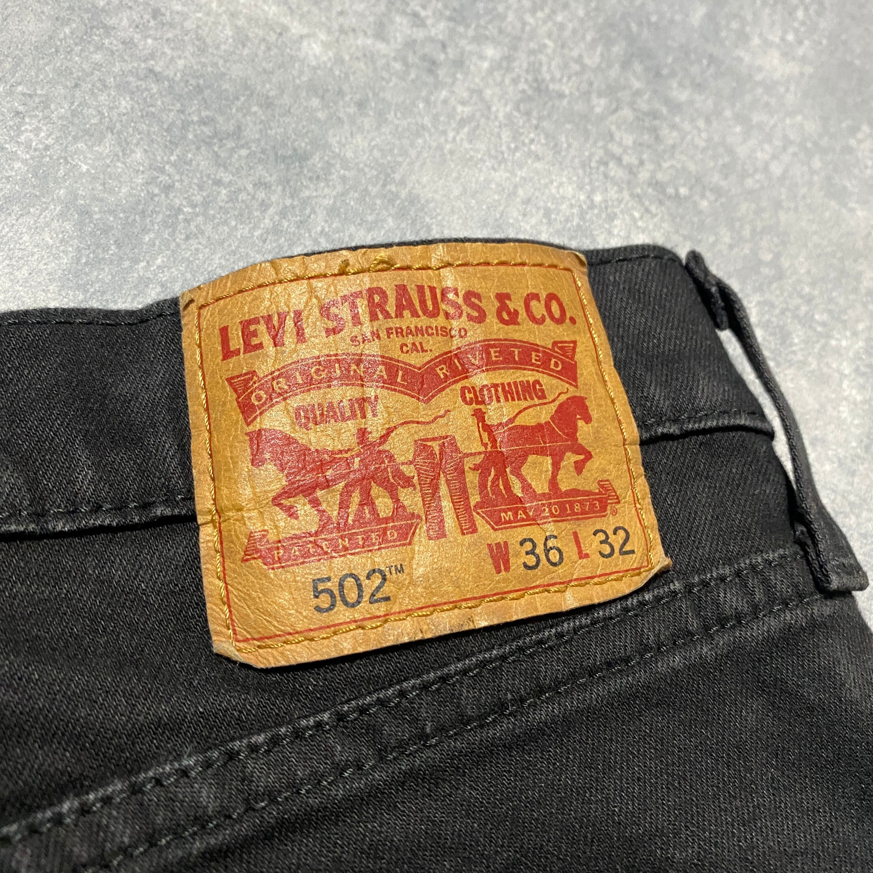 W36 L32】Levis 502 リーバイス 145周年ラベル ジッパーフライ W36 L32】Levis 502 リーバイス 145周年ラベル ジッパーフライ