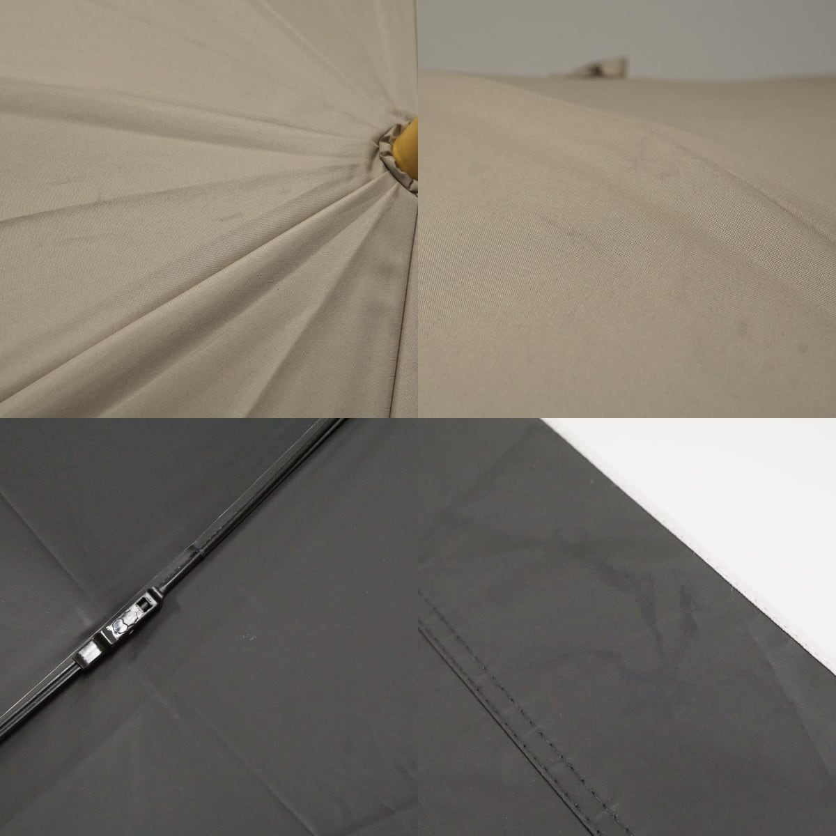 サンバリア100 完全遮光折日傘 USED美品 2段折 コンビ ベージュ UV 遮