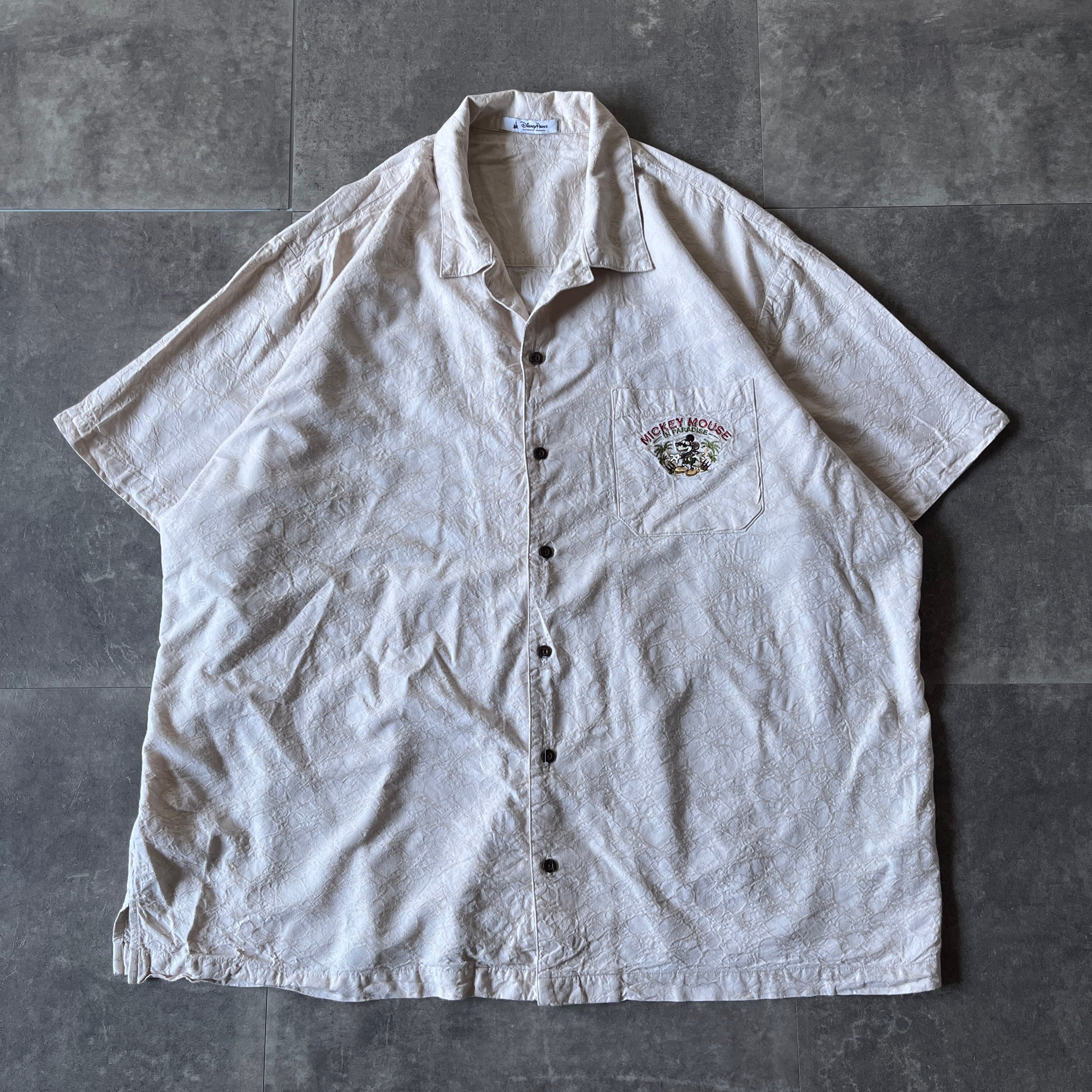 00s Tommy Bahama 開襟シャツ 無地 紺 L A1010 シルク | RAGHOUSE