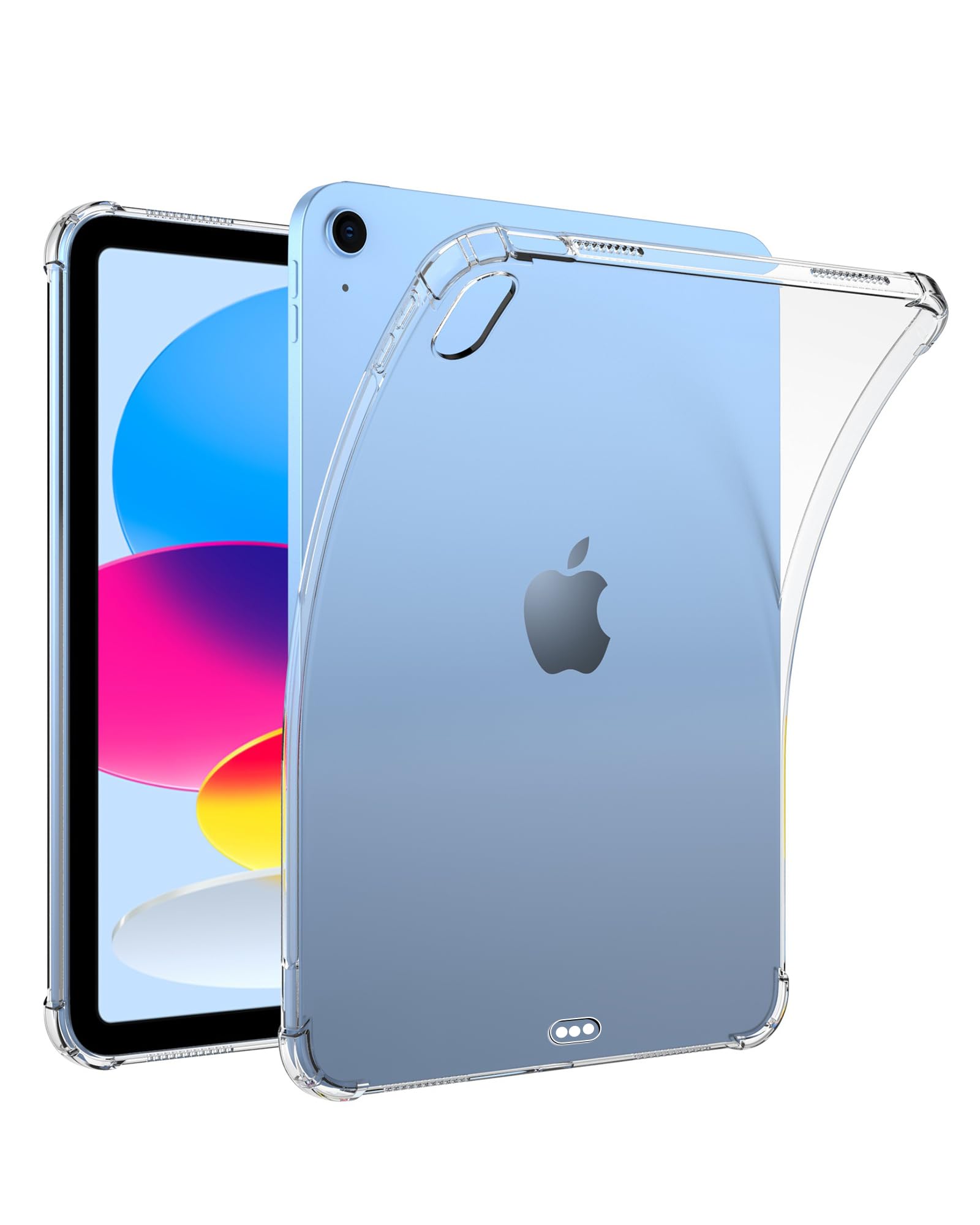 PRODELI For iPad 11世代/10世代 ケース (A16,11インチ/10.9インチ) クリア TPU素材 耐衝撃 薄型