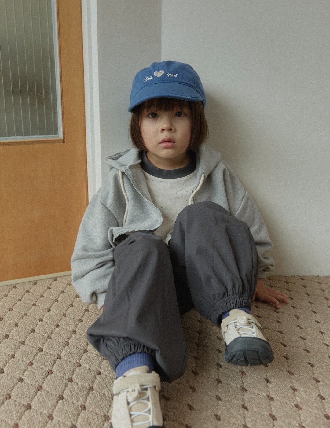 送料無料【予約】/ kids ビンツフードジップアップ /lalaland