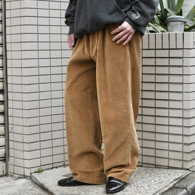 ORVIS leather switching design corduroy pants