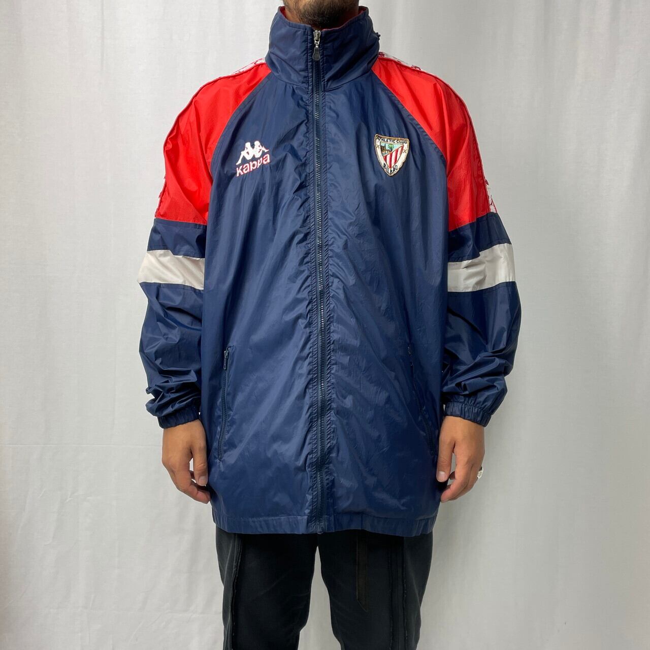 90年代 KAPPA カッパ ATHLETIC BILBAO アスレチック・ビルバオ ナイロントラックジャケット メンズXL相当 古着 90s