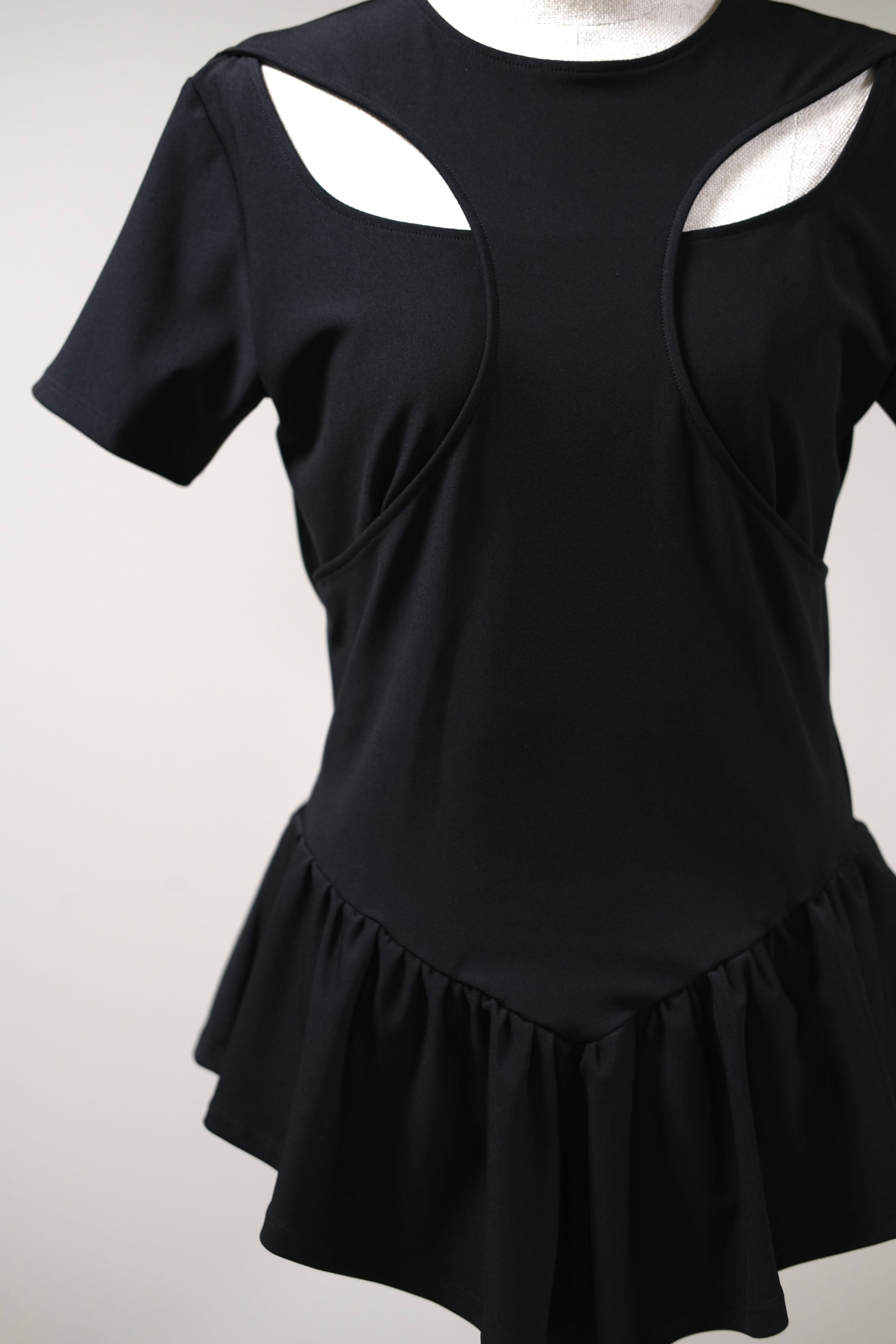 【FETICO】LAYERED JERSEY TOP - black | loop powered by BASE