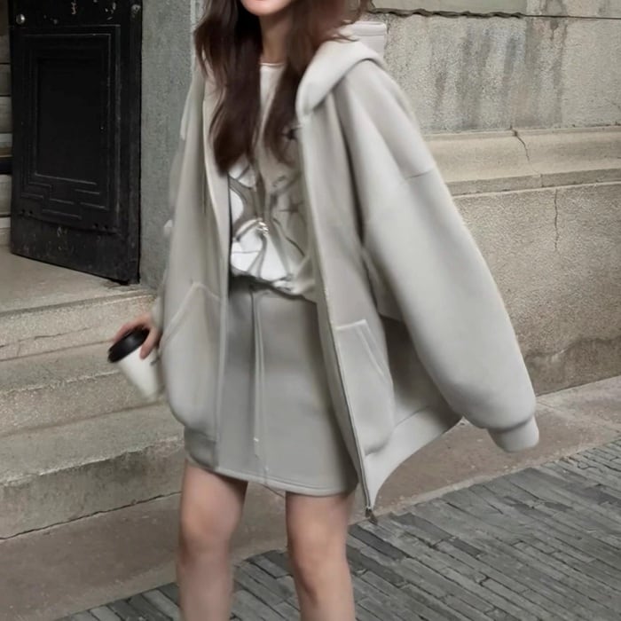 ダンボールニットパーカースカートセットアップ（単品購入可