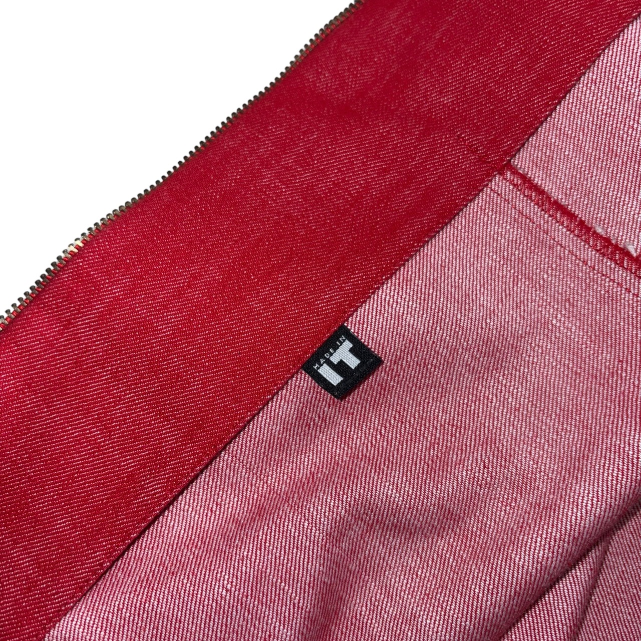 vintage VERSACE JEANS COUTURE red denim blouson