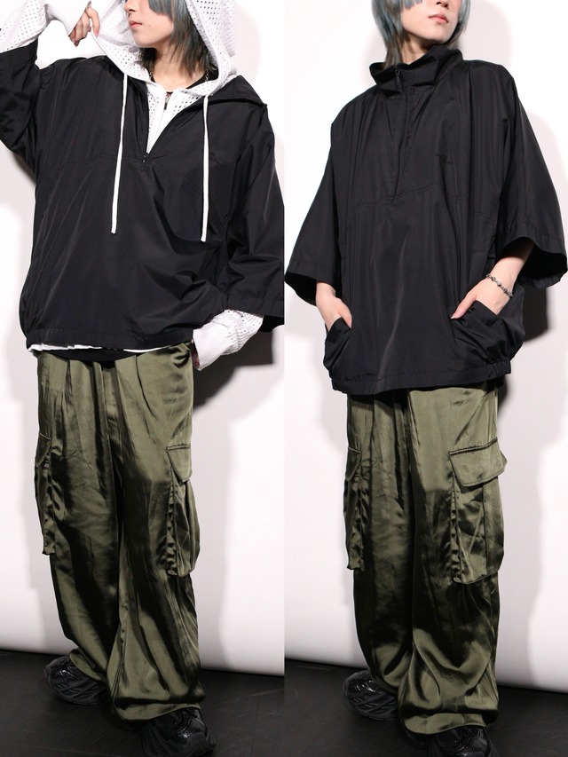 half-zip minimal mode tec s/s pullover