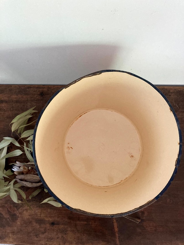 味のあるホーローバケツ　(古道具)