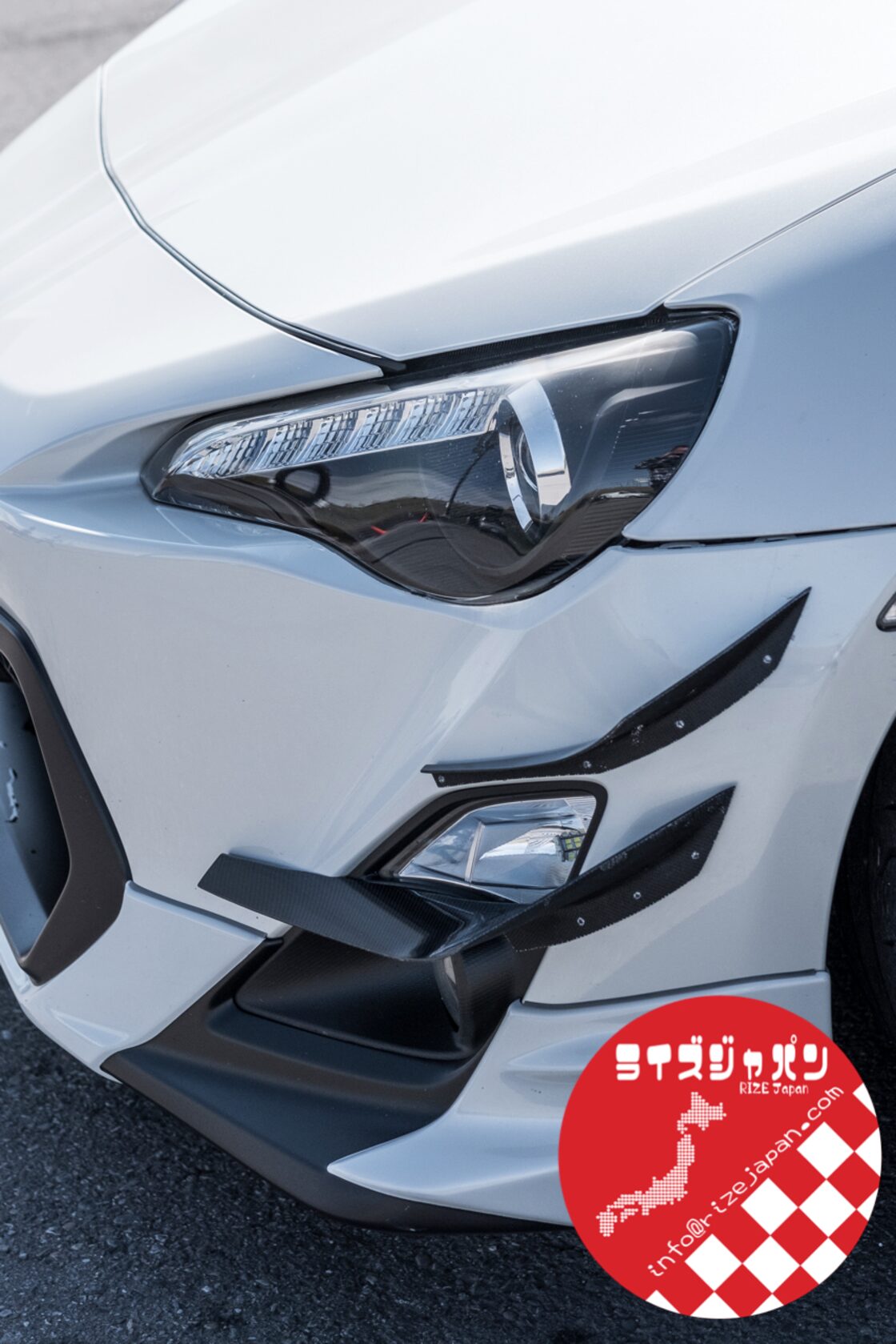 トヨタ 86 後期用 カーボンカナードキット TOYOTA 86 Carbon Canard 