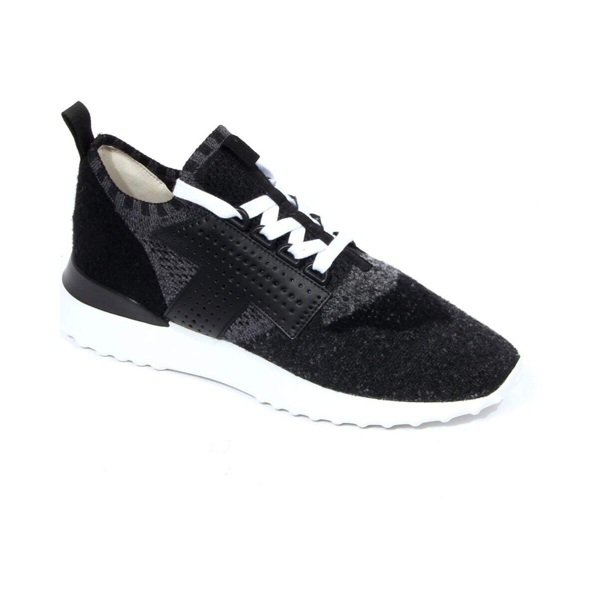 TOD'S トッズ レディース スニーカー ウール・レザー ブラック