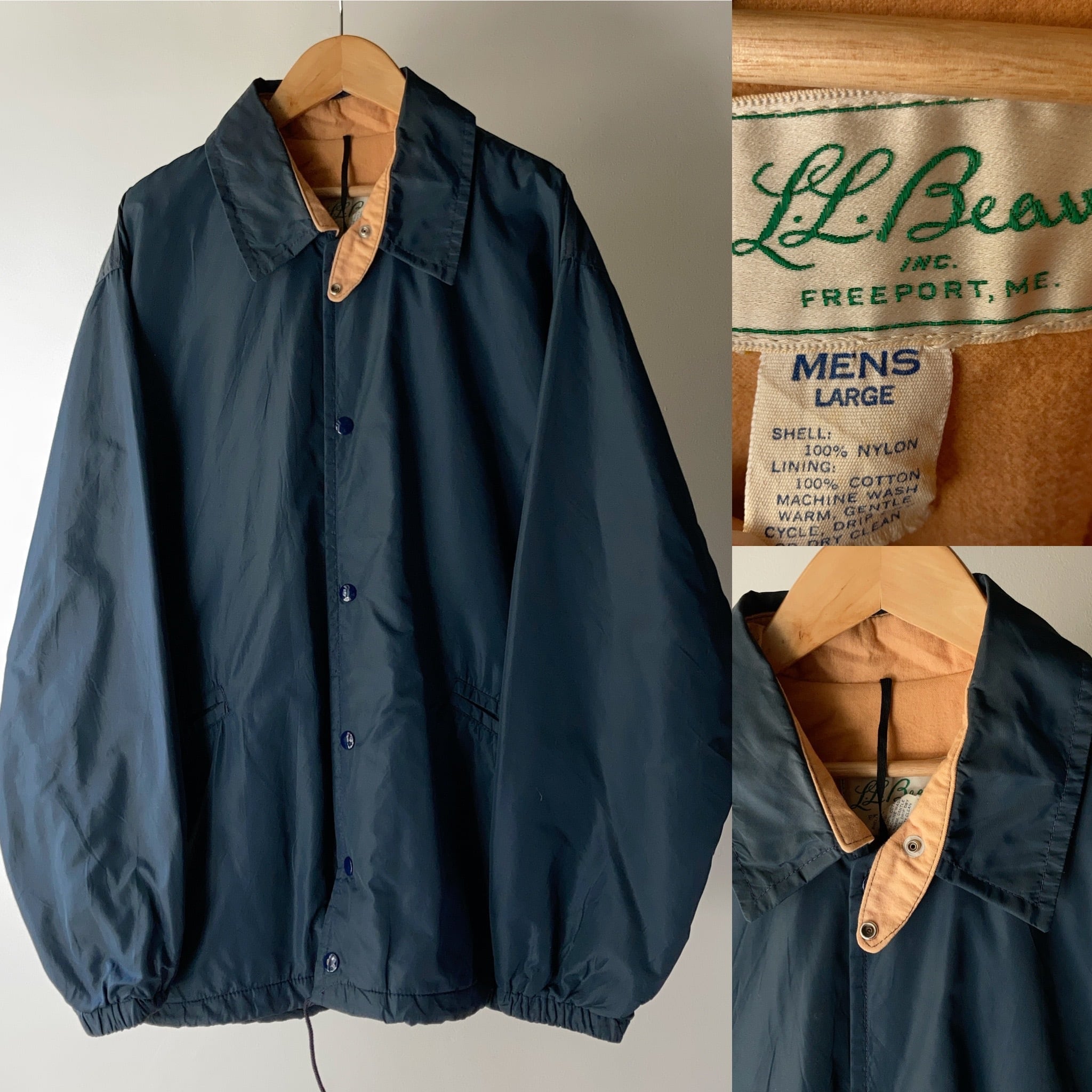 70s L.L.Bean コーチジャケット　筆記体