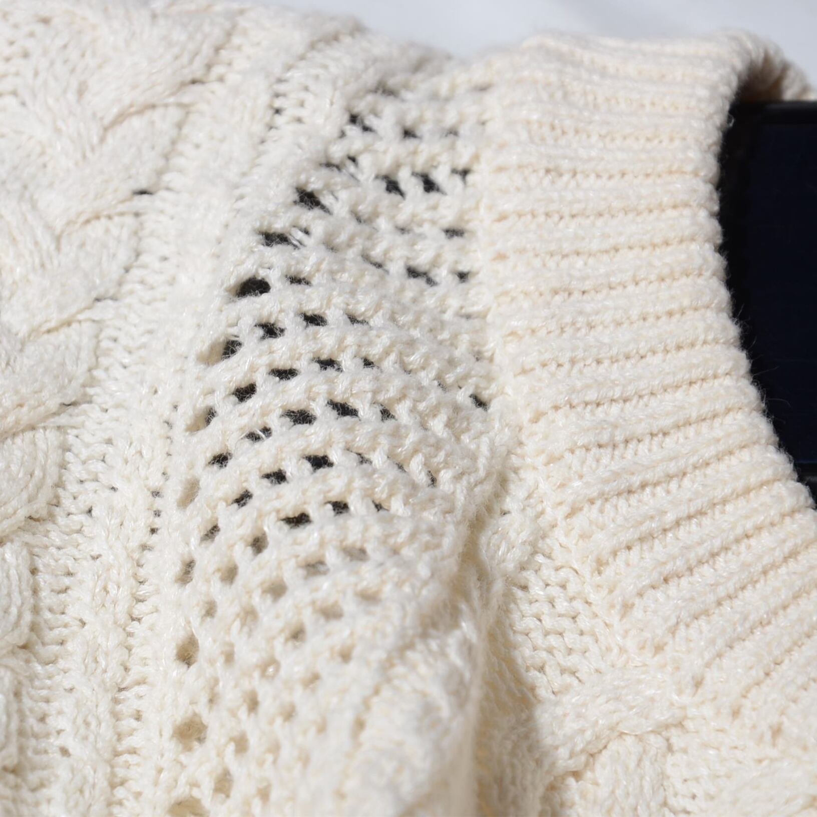 Otoaa オトアー メッシュ アランニット otoaa (jp) cotton/linen mesh alanknit | boutique goldenwool